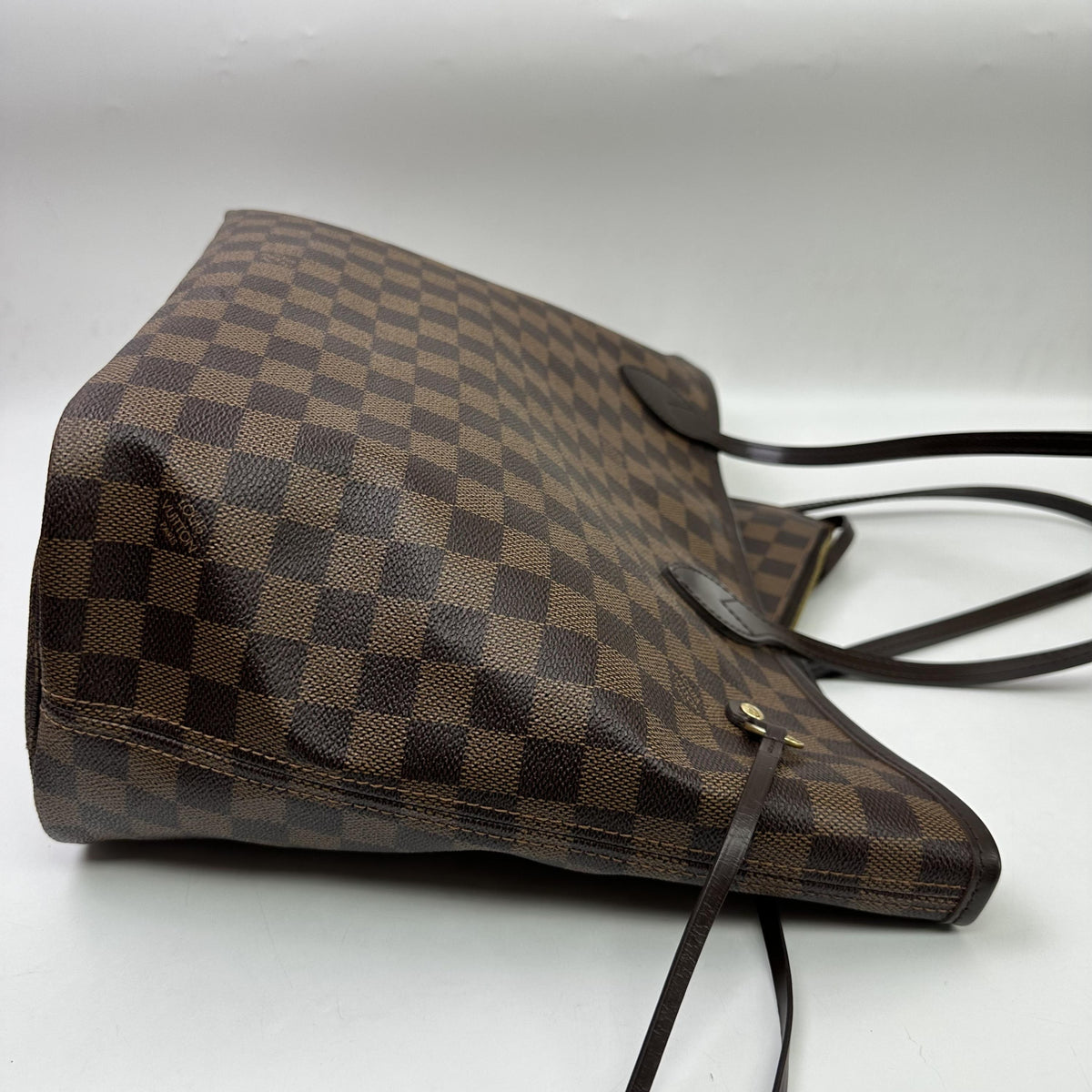Louis Vuitton Neverfull Damier, Brown, Canvas, Tote Bag