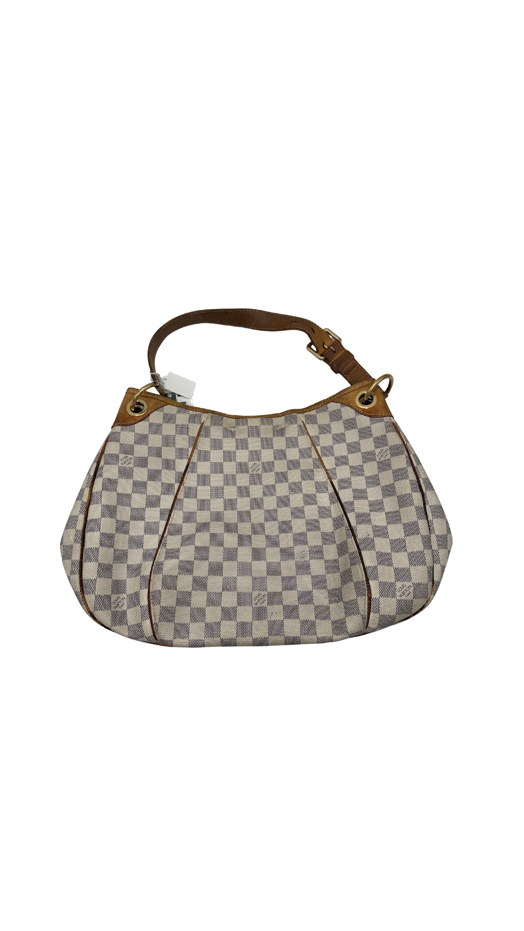 Louis Vuitton Galliera Handbag Damier, BROWN, LEATHER, Shoulder bag