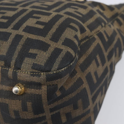 Fendi Vintage FF Handle Zucca Canvas, Brown, Canvas, Tote Bag