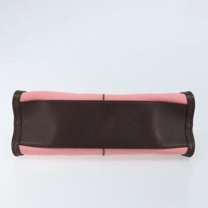 Bottega Veneta Chain Handle Canvas, Pink, Leather, Handbag