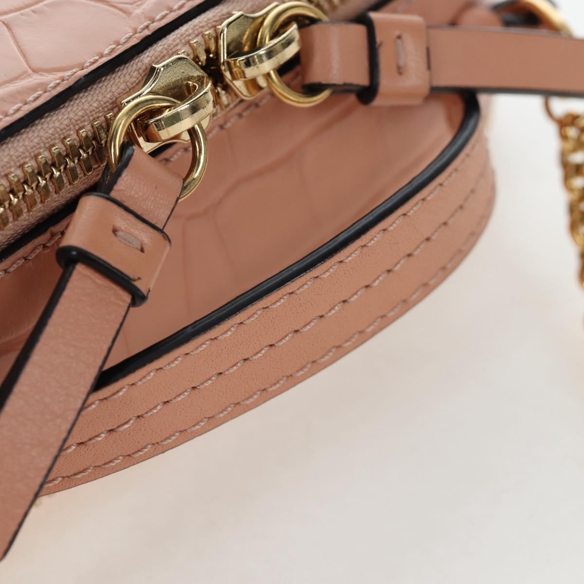 Chloe C Vanity Leather, Pink, Leather, Handbag