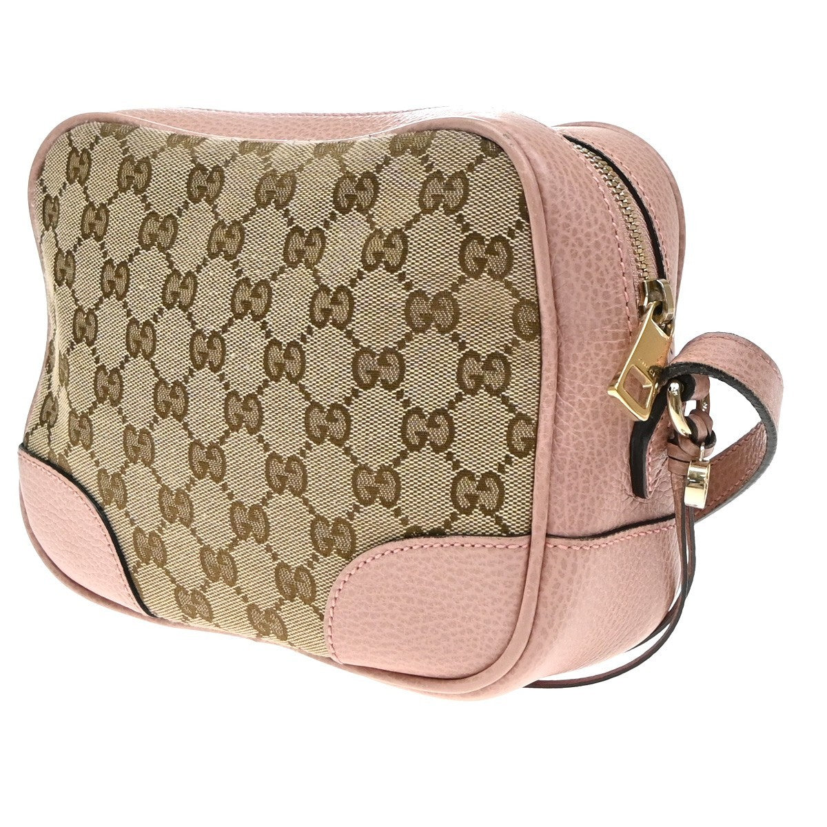 Gucci Bree Disco GG Canvas with Leather, Beige, Canvas, Crossbody Bag
