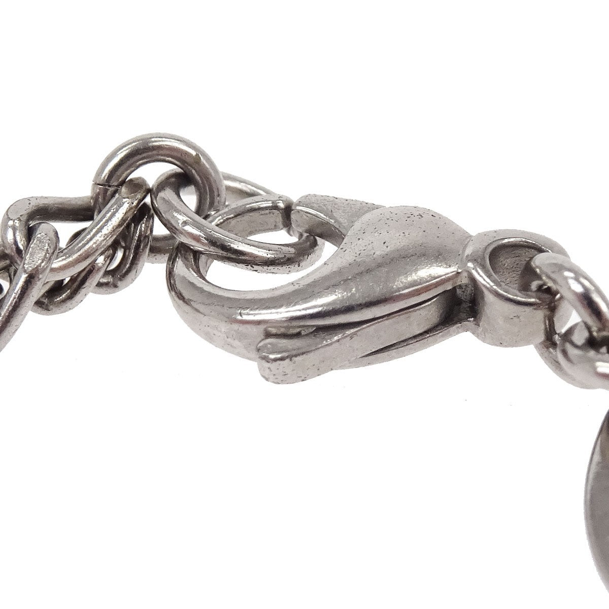 Chanel Quilted CC Pendant Chain Metal, Silver, Silver Plated, Necklace