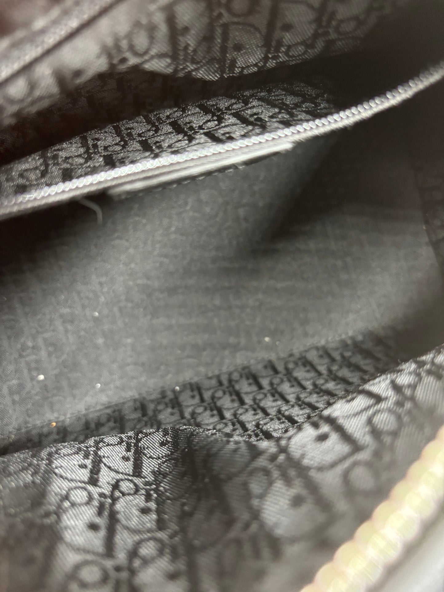 Christian Dior Lady Dior Patent, Black, Patent Leather, Handbag