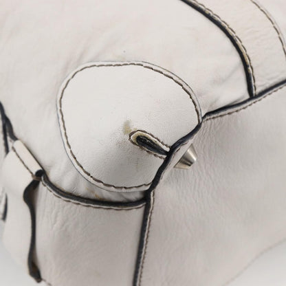 Chloe Handbag Leather, White, Leather, Handbag