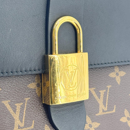 Louis Vuitton Locky Monogram Canvas with Leather, Black, Canvas, Handbag