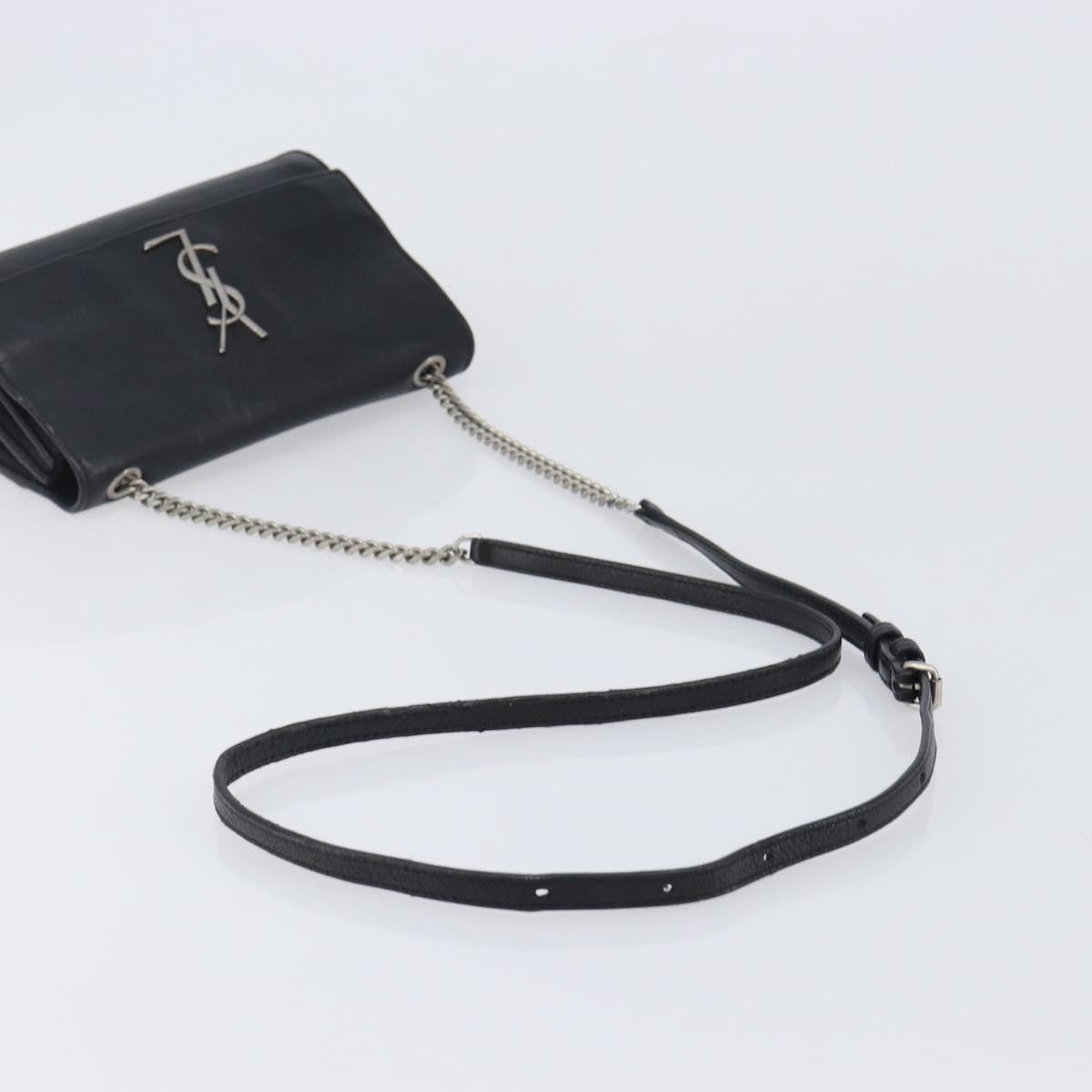 Saint Laurent West Hollywood Leather, Black, Leather, Shoulder Bag