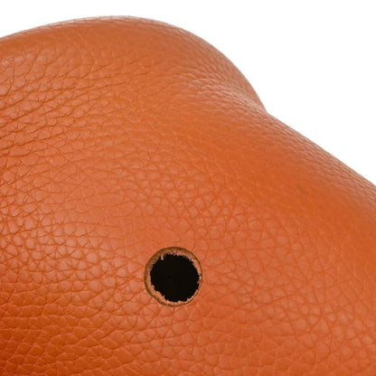 Hermes Mangeoire Clemence, Orange, Leather, Handbag
