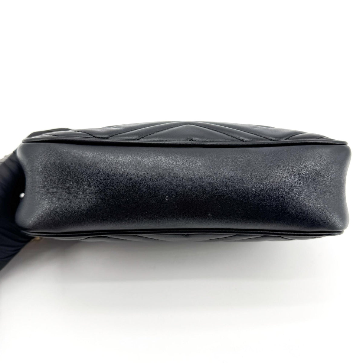 Gucci GG Marmont Matelasse Leather, Black, Leather, Shoulder Bag