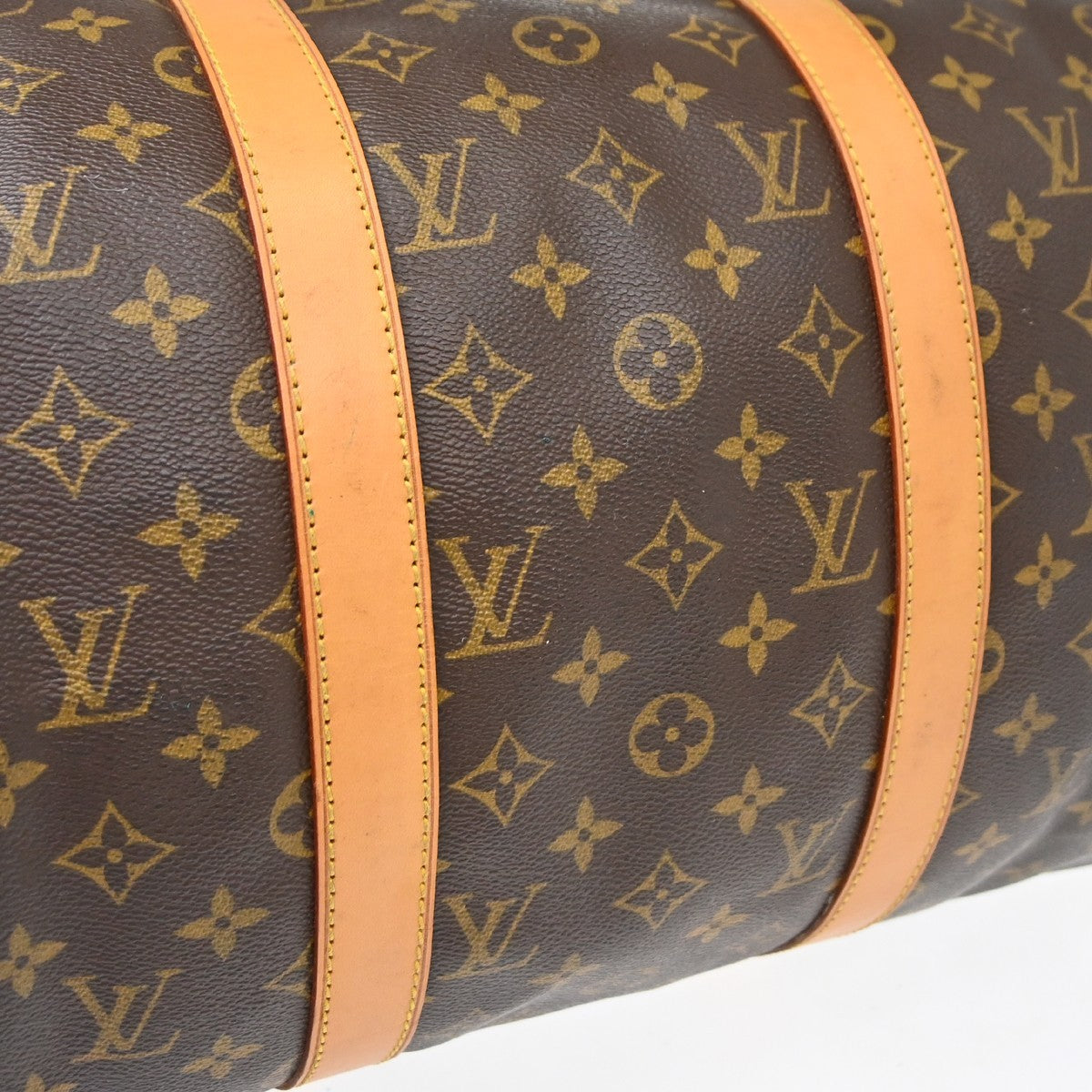 Louis Vuitton Keepall Monogram Canvas, Brown, Canvas, Travel Bag