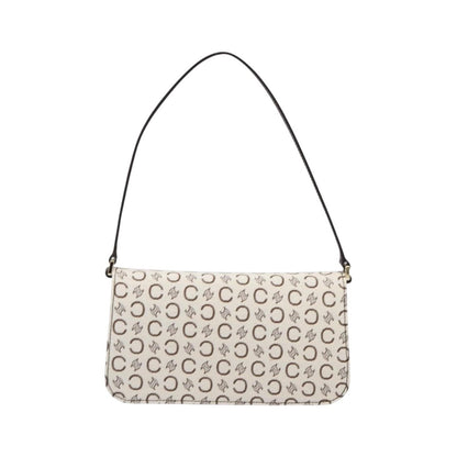 Celine C Macadam Shoulder Canvas, Beige, Canvas, Handbag