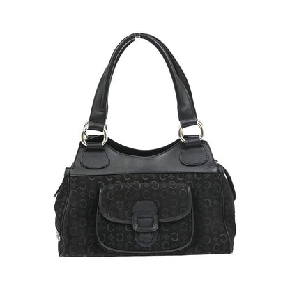 Celine C Macadam Suede, Black, Suede, Handbag