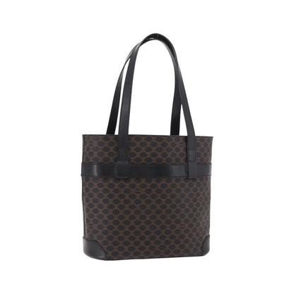 Celine C Macadam Tote PVC leather/ Macadam canvas, Black, Canvas, Shoulder Bag