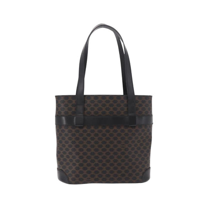 Celine C Macadam Tote PVC leather/ Macadam canvas, Black, Canvas, Shoulder Bag