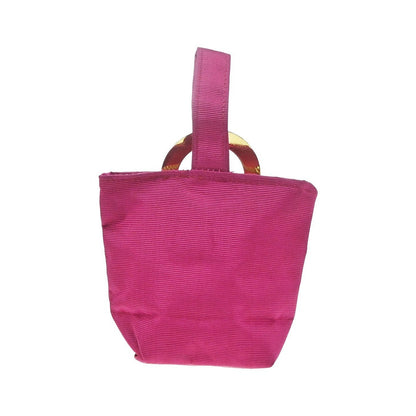 Celine Circle Logo Pouch Canvas, Purple, Canvas, Clutch