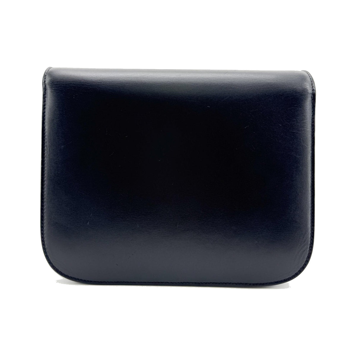 Celine Classic Box Smooth Leather, Black, Leather, Handbag