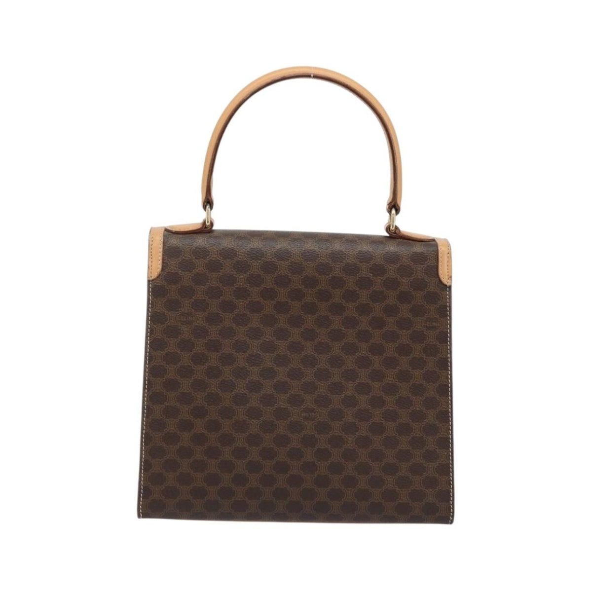 Celine Handbag Canvas, Brown, Canvas, Handbag