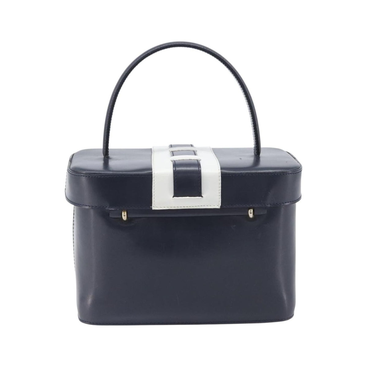 Celine Handbag Leather, Navy, Leather, Handbag