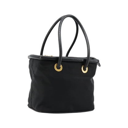 Celine Handbag Nylon, Black, Nylon, Handbag
