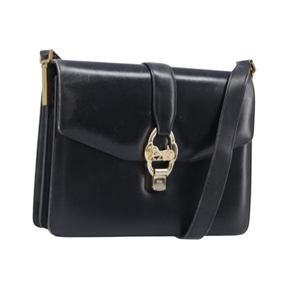 Celine Horse Carriage Leather, Black, Leather, Shoulder Bag