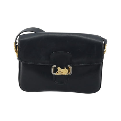 Celine Horse Carriage Leather, Black, Leather, Shoulder Bag