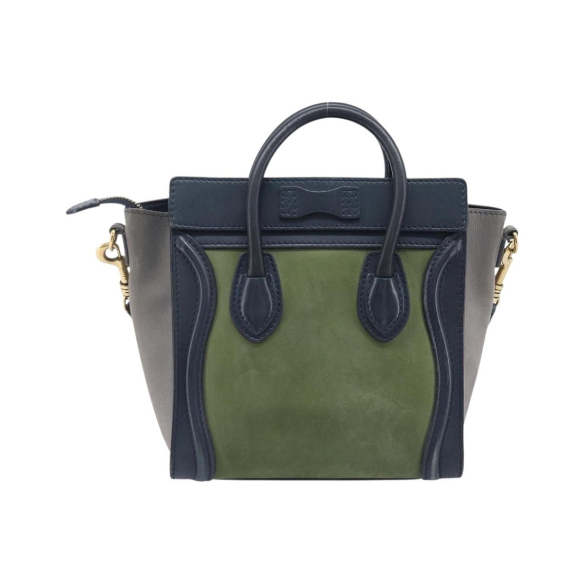 Celine Luggage Smooth Leather, Navy, Leather, Handbag