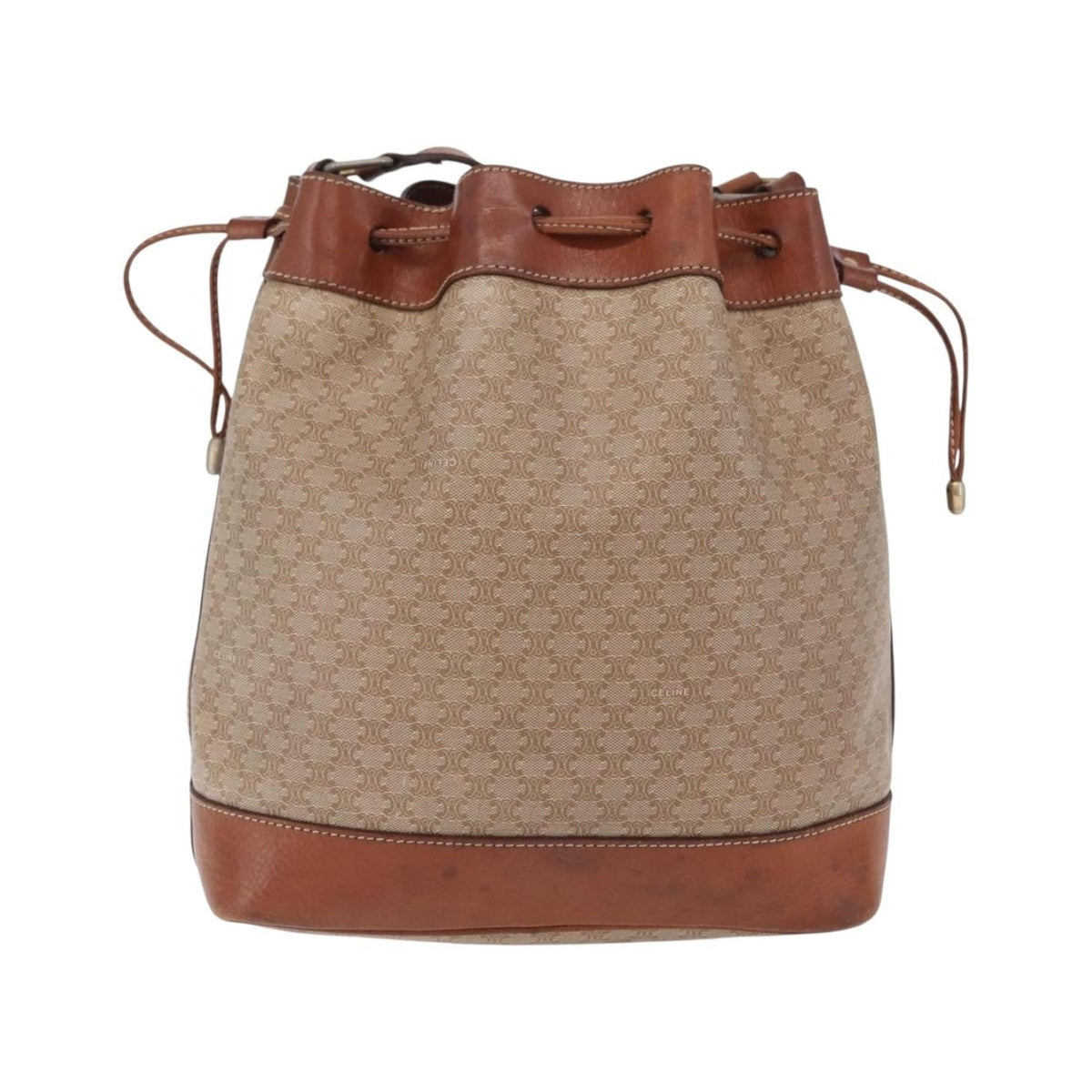 Celine Macadam Shoulder Canvas, Multicolour, Canvas, Crossbody Bag