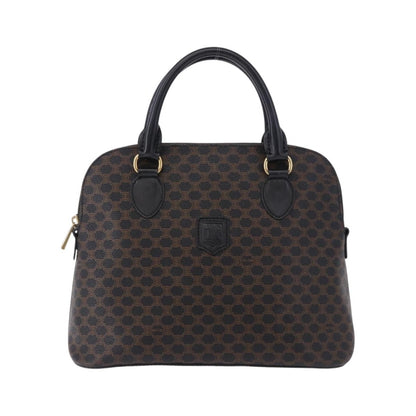 Celine Macadam Toile Triomphe, Black, Canvas, Handbag