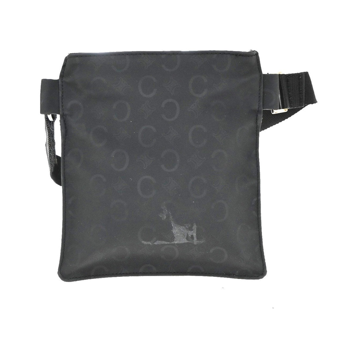 Celine Macadam waist Nylon, Black, Canvas, Backpack