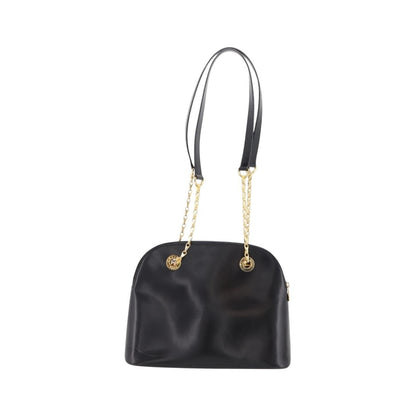 Celine Shoulder Leather, Black, Leather, Shoulder Bag