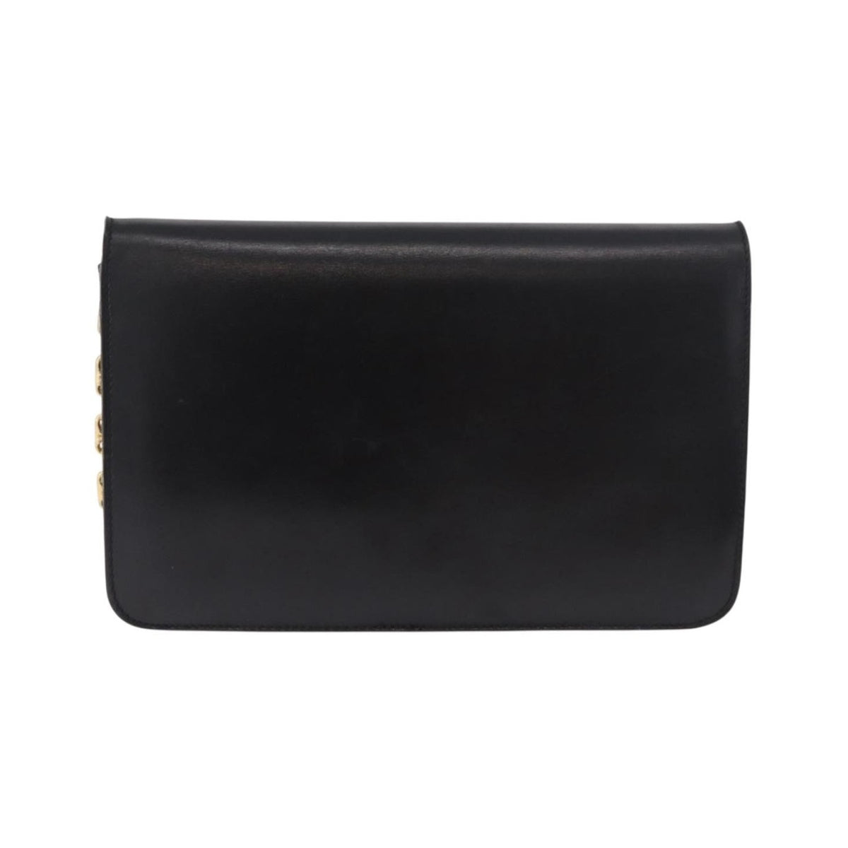 Celine Shoulder Leather, Black, Leather, Shoulder Bag