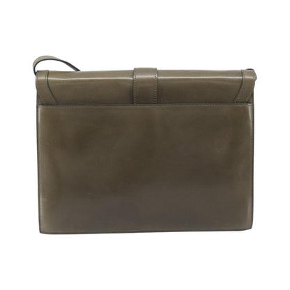 Celine Shoulder Leather, Khaki, Leather, Shoulder Bag
