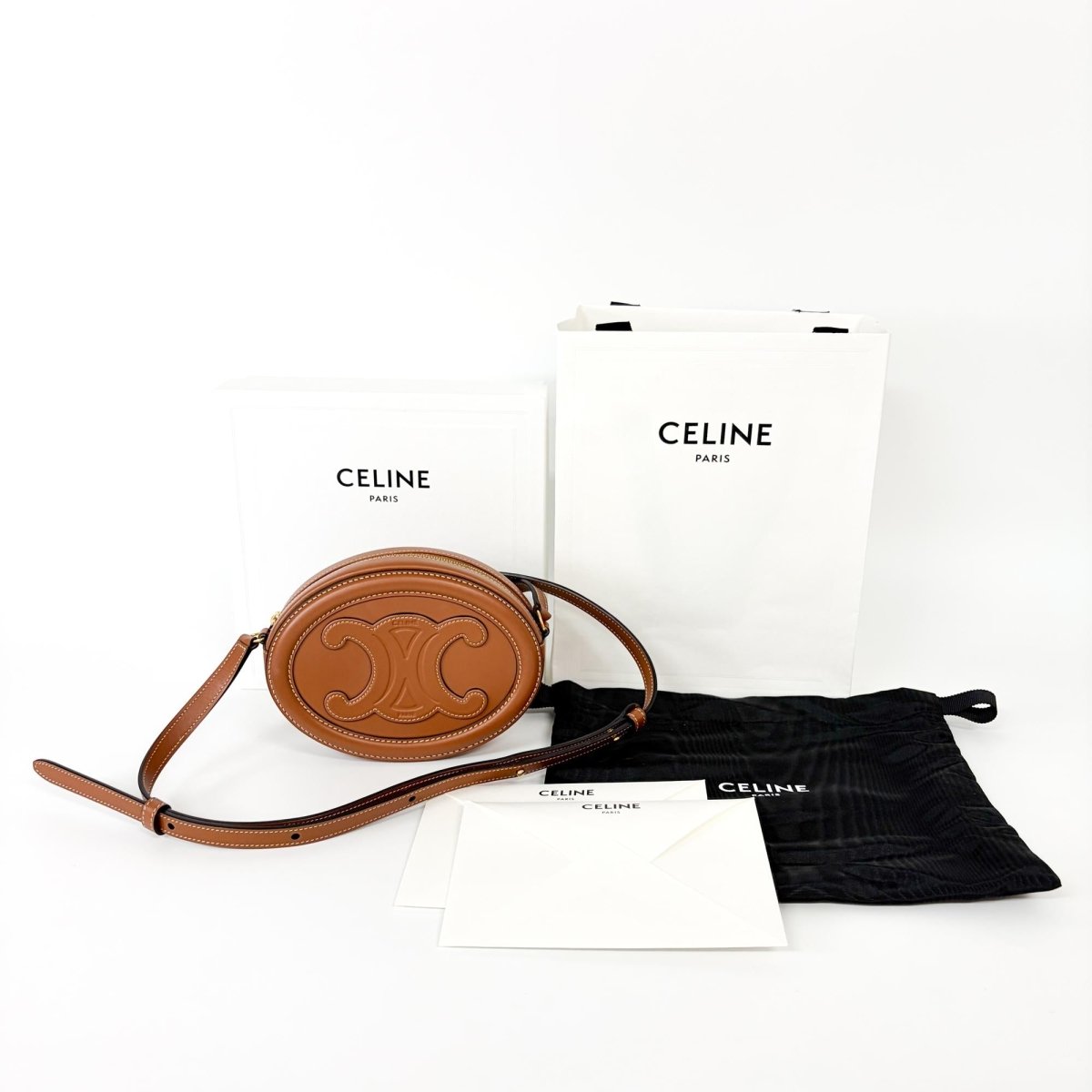 Celine Triomphe Oval Crossbody Bag - Brandsamsara