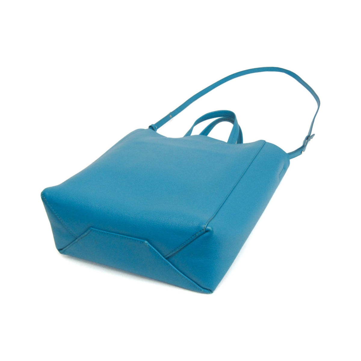 Celine Vertical Cabas All Over Logo Print Leather, Blue, Leather, Tote Bag