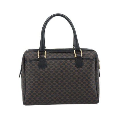 Celine Vintage Boston Macadam Coated Canvas, Black, Canvas, Handbag