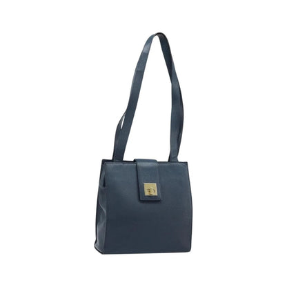 Celine Vintage Leather, Navy, Leather, Shoulder Bag