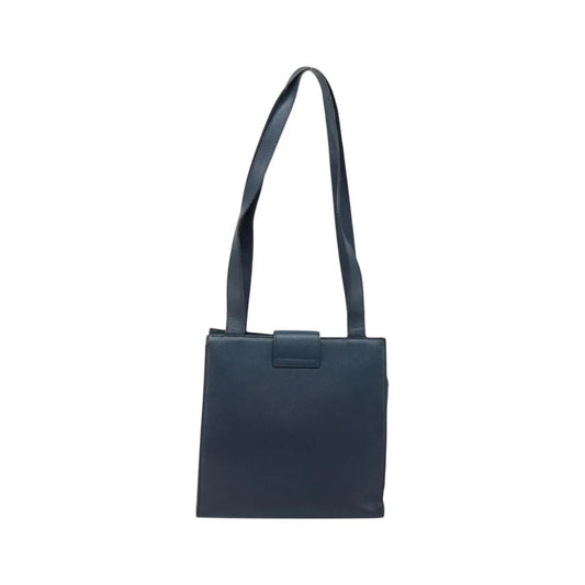 Celine Vintage Leather, Navy, Leather, Shoulder Bag