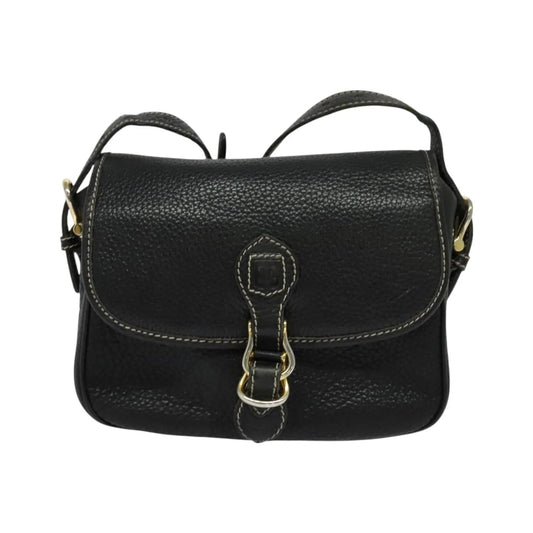 Celine Vintage Leather, Black, Leather, Shoulder Bag