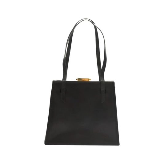 Celine Vintage Leather, Black, Leather, Shoulder Bag