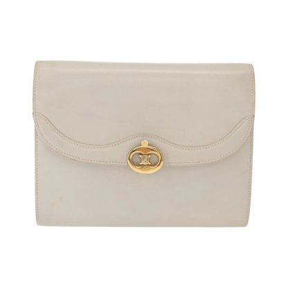 Celine Vintage Leather, Ecru, Leather, Shoulder Bag