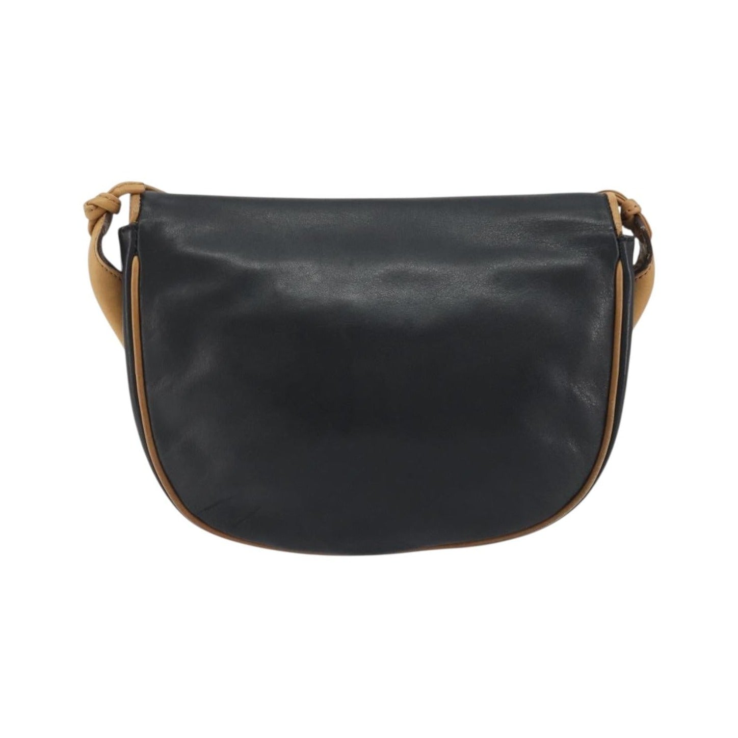 Celine Vintage Leather, Black, Leather, Shoulder Bag