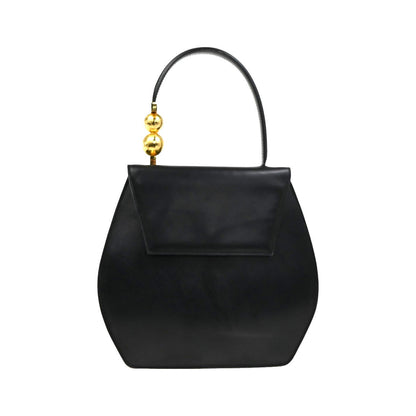 Celine Vintage Leather, Black, Leather, Shoulder Bag