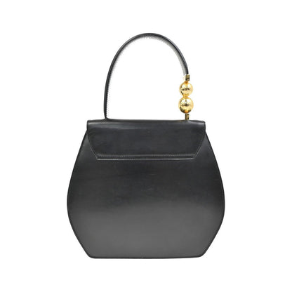 Celine Vintage Leather, Black, Leather, Shoulder Bag