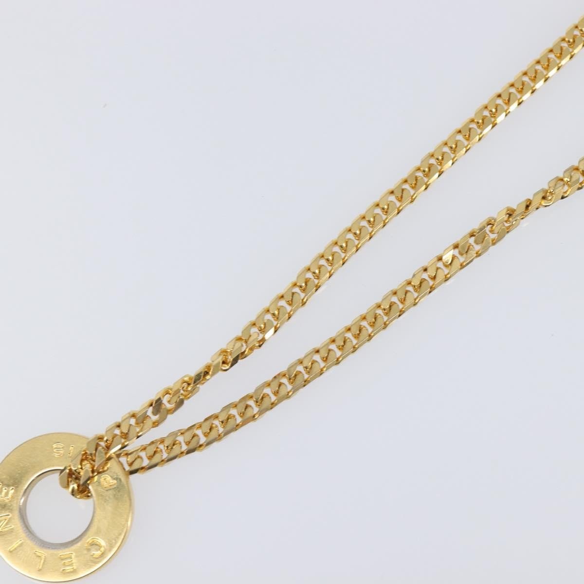 Celine Vintage Logo Circle Pendant - Brandsamsara