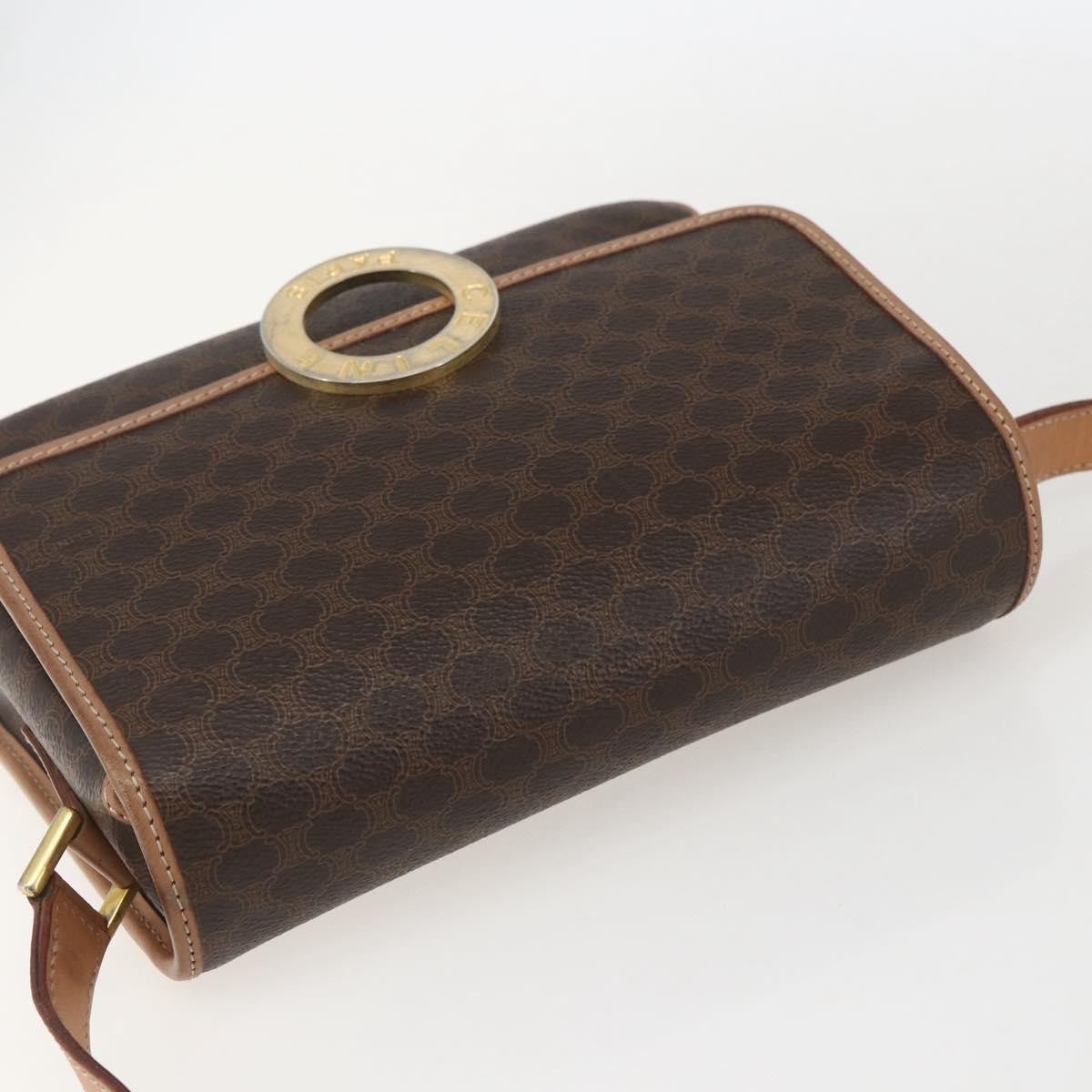 Celine Vintage Macadam Circle Logo Shoulder Bag - Brandsamsara