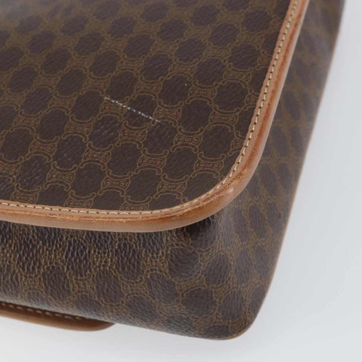 Celine Vintage Macadam Circle Logo Shoulder Bag - Brandsamsara