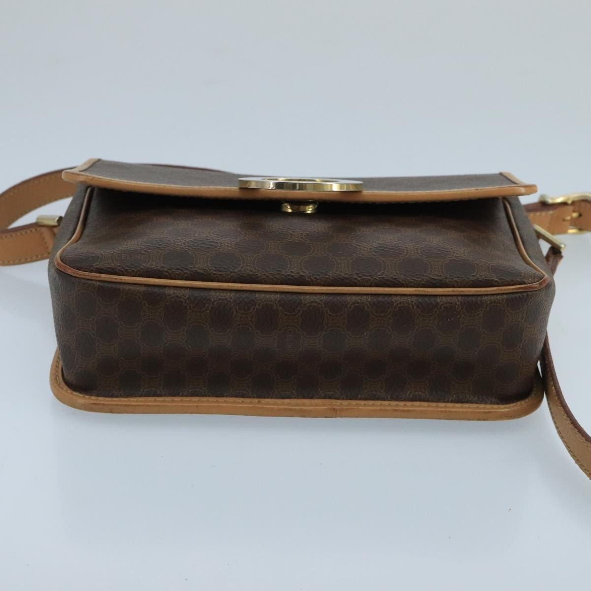 Celine Vintage Macadam Circle Logo Shoulder Bag - Brandsamsara