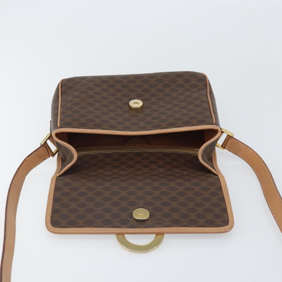 Celine Vintage Macadam Circle Logo Shoulder Bag - Brandsamsara