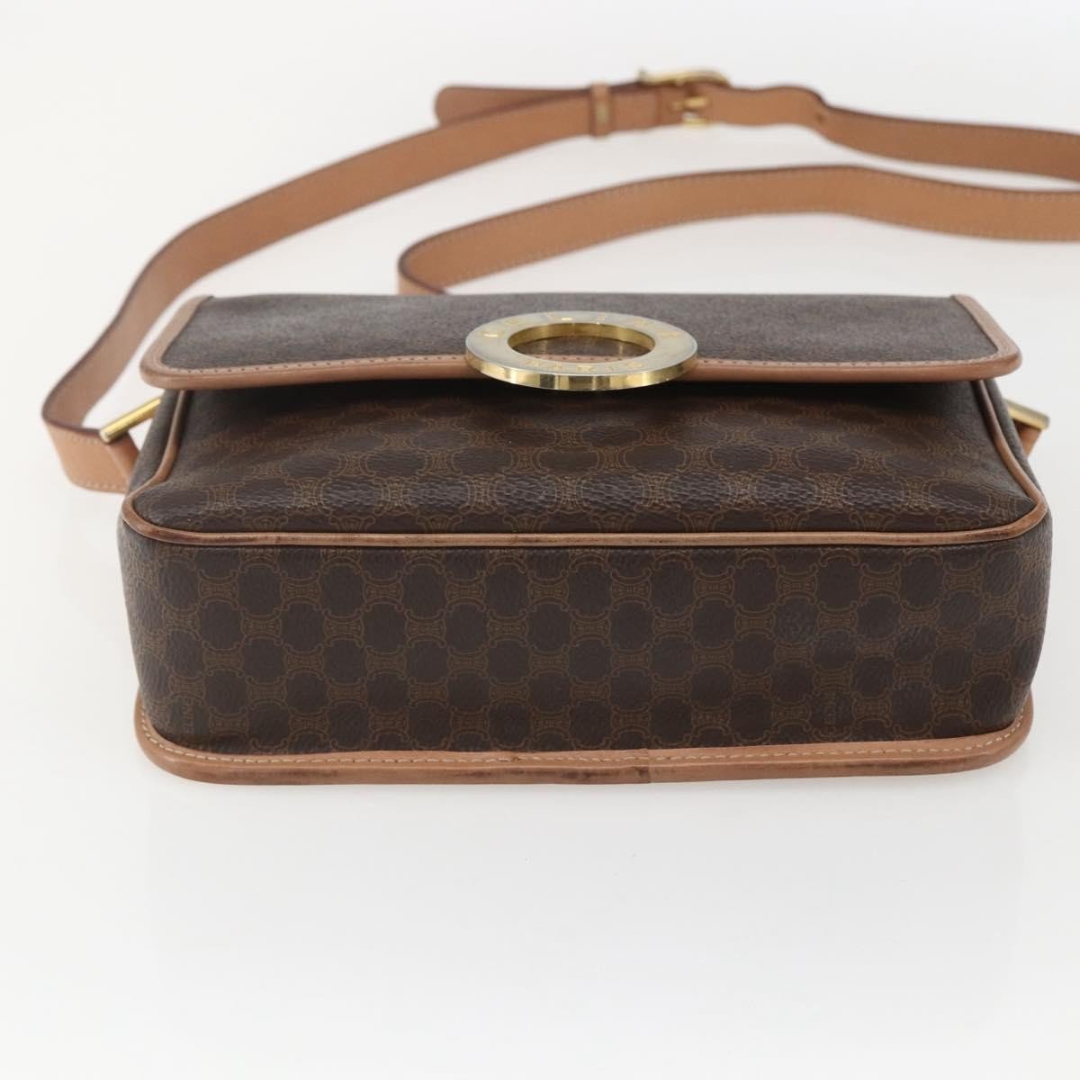 Celine Vintage Macadam Circle Logo Shoulder Bag - Brandsamsara