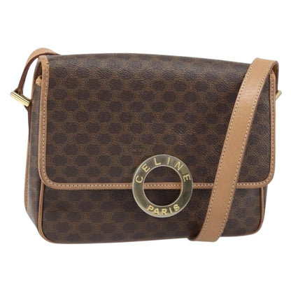 Celine Vintage Macadam Circle Logo Shoulder Bag - Brandsamsara
